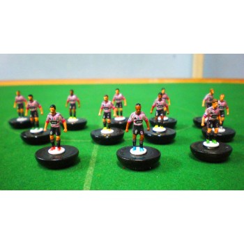 Subbuteo Andrew Table Soccer Juventus 2015-2016 3rd Jersey on Classic Hasbro Bases